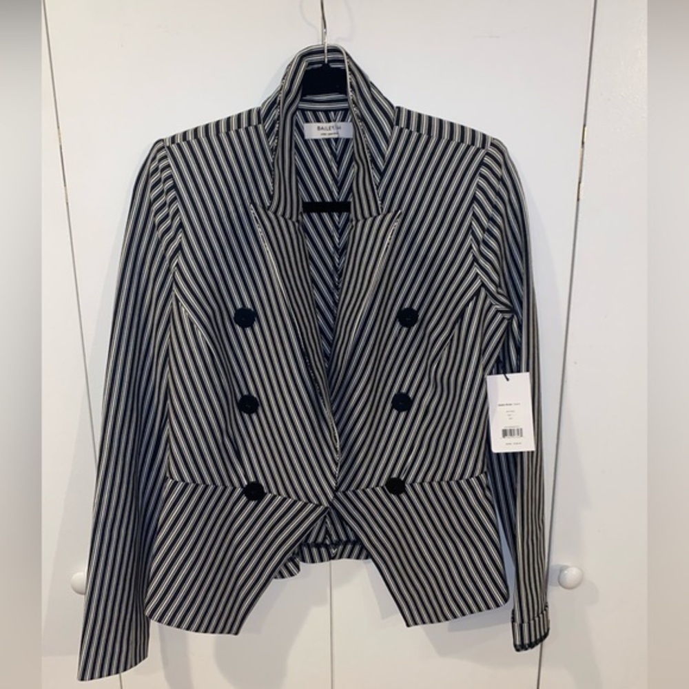 NWT Bailey Gelato Double Breasted Stripped Blazer